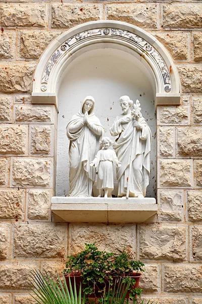 Detal Joseph Kyrkan Fasad Nazareth Israel — Stockfoto