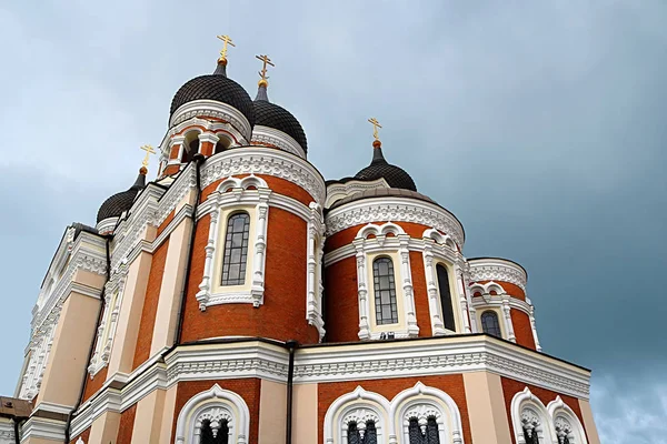 Cathédrale Alexander Nevsky Dans Vieille Ville Tallinn Estonie Été Construit — Photo
