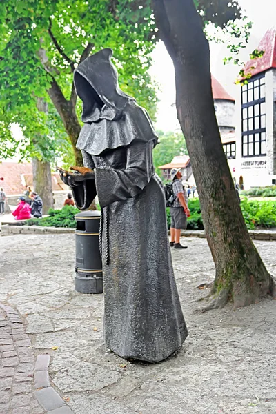 Tallin Estonia Sierpień 2018 Jednym Brązu Trzech Mnichów Król Danii — Zdjęcie stockowe