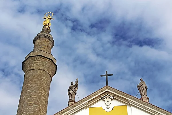 Spitze Der Kathedrale Von Petrus Und Paulus Kamianez Podilskyj Ukraine — Stockfoto