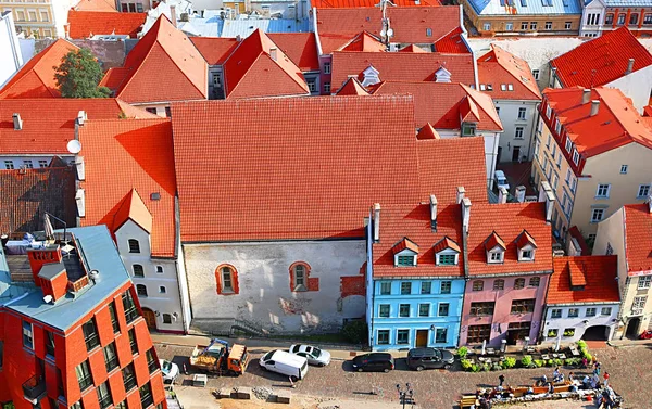 Gebäude Der Altstadt Nahe Der Petrikirche Riga Lettland — Stockfoto