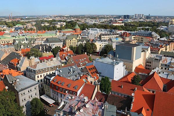 View of old town of Riga, Latvia
