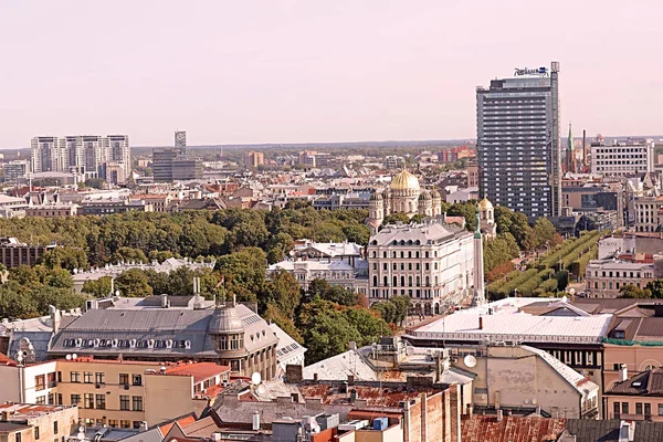 Riga Lettonie Août 2018 Vue Sur Ville Riga Monument Liberté — Photo