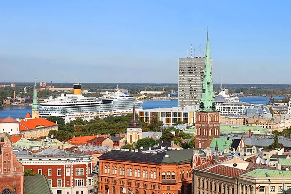 Vista Linha Portr Catedral Católica São Jacó Riga Letônia — Fotografia de Stock