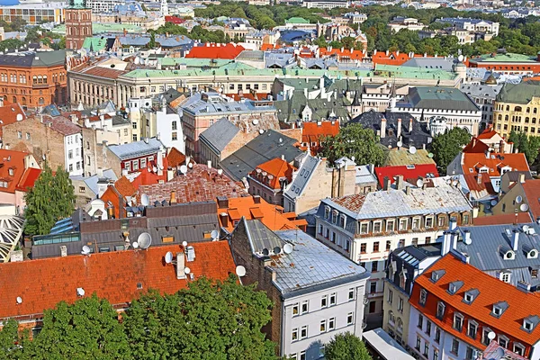 Vue Vieille Ville Riga Par Une Journée Ensoleillée Lettonie — Photo