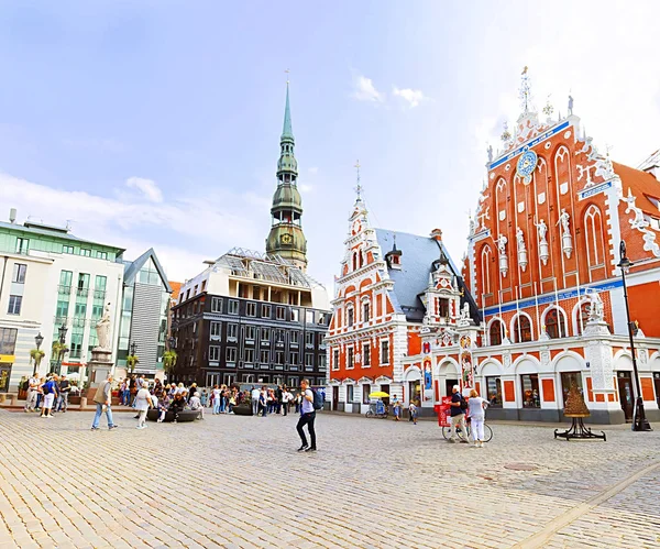Riga Lettland August 2018 Haus Der Mitesser Der Altstadt Das — Stockfoto