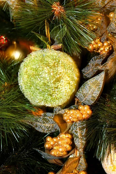 Decoración Del Árbol Navidad Primer Plano — Foto de Stock