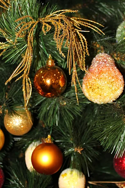 Decoration Christmas Tree Close Stock Image