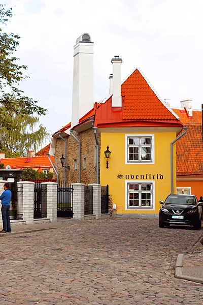 Tallinn Estonia August 2018 Buildings Toom Kooli Street — Zdjęcie stockowe