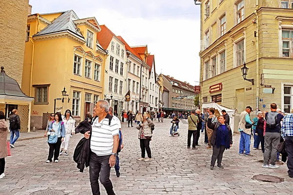 Tallinn Estland Augusti 2018 Visa Gatan Kullassepa Gamla Staden Tallinn — Stockfoto