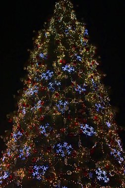 Güzel parlayan Noel ağacı
