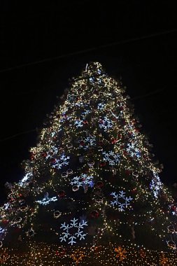 Güzel parlayan Noel ağacı