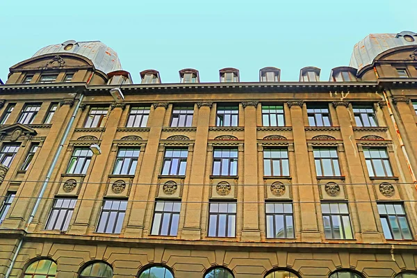 Fragmento Estilo Art Nouveau Jugenstil Riga Latvia —  Fotos de Stock