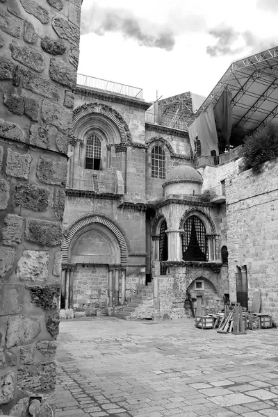 Εκκλησία Του Αγίου Τάφου Στην Ιερουσαλήμ Ισραήλ — Φωτογραφία Αρχείου