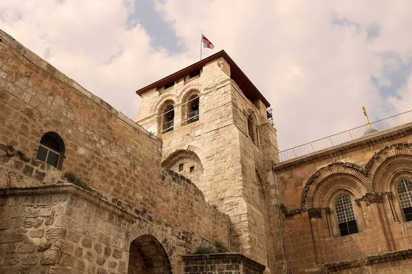 Вид Зверху Церкви Гробу Господнього Єрусалим Ізраїль — стокове фото