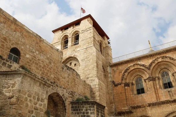 Вид Зверху Церкви Гробу Господнього Єрусалим Ізраїль — стокове фото