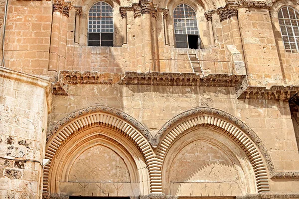Μέρος Της Εκκλησίας Του Αγίου Τάφου Της Ιερουσαλήμ Ισραήλ — Φωτογραφία Αρχείου
