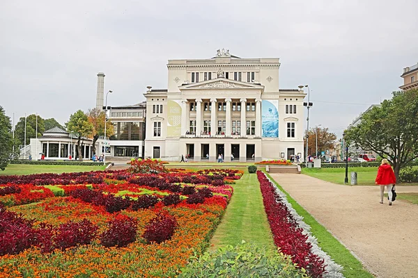 Riga Latvia August 2018 Latvian National Academic Opera Ballet Theater — Stock Photo, Image