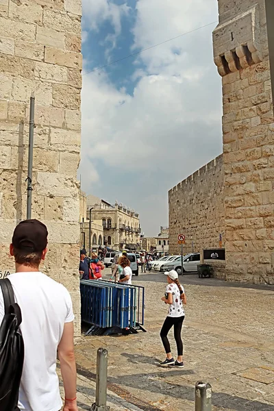 Jerusalem Israel Septembre 2017 Anciennes Rues Bâtiments Dans Vieille Ville — Photo