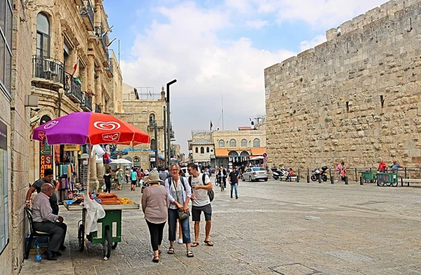 Jerusalem Israel Septembre 2017 Anciennes Rues Bâtiments Dans Vieille Ville — Photo