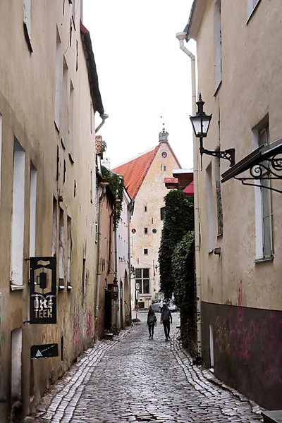 Tallinn Estland August 2018 Blick Auf Gebäude Auf Der Straße — Stockfoto