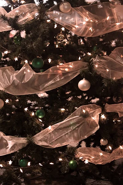 Decoratie Voor Kerstboom Close — Stockfoto