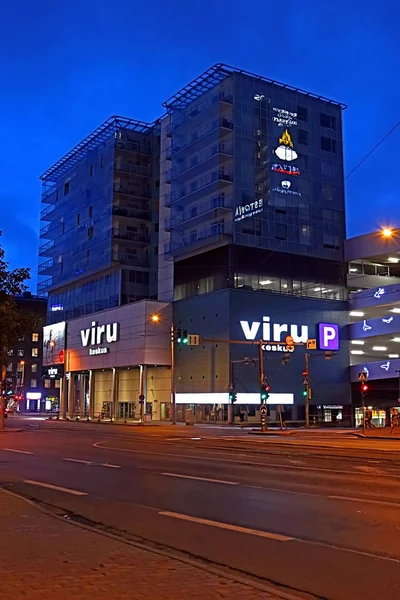 Tallinn Estonia Agosto 2018 Centro Comercial Viru Keskus Corazón Tallin — Foto de Stock
