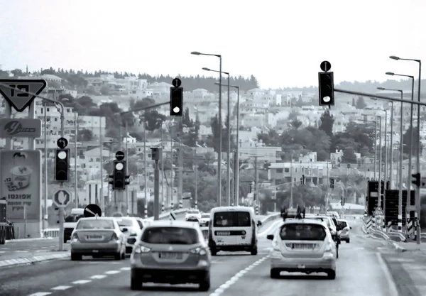 Israel Septiembre 2017 Vista Carretera Israel Por Mañana — Foto de Stock
