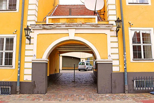 Tor Der Jekaba Kasarmas Jacob Kaserne Der Torna Straße Die — Stockfoto