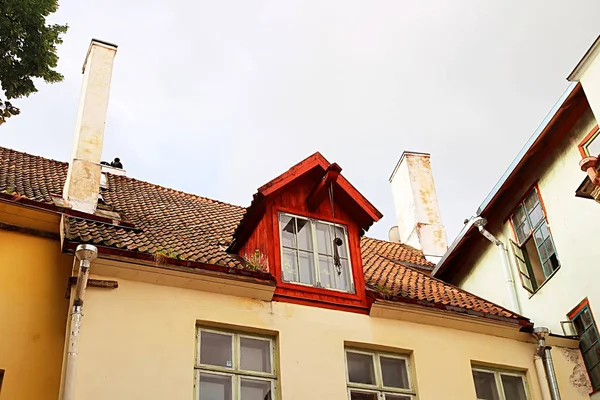 Zolder Oud Gebouw Old Town Tallinn Estland — Stockfoto