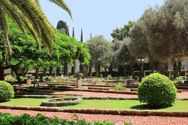 Bahai bahçelerde dönümlük (Akko), Haifa, İsrail