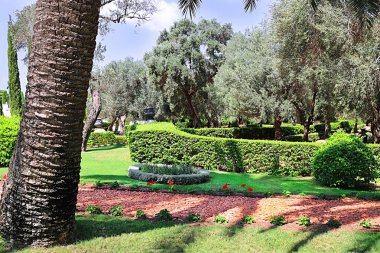Bahai bahçelerde dönümlük (Akko), Haifa, İsrail