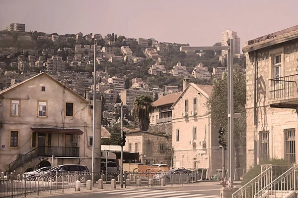 No sreet de Haifa, Israel, Oriente Médio — Fotografia de Stock