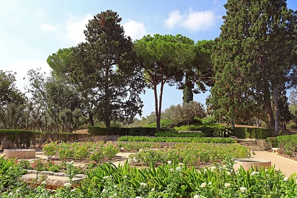 Парк Рамат Hanadiv, Меморіал сади Барон Едмон де Ротшильд, Зіхрон-Яаков, Ізраїль — стокове фото