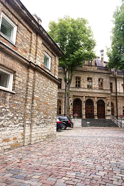 Oude gebouwen in Tallinn, Estland — Stockfoto