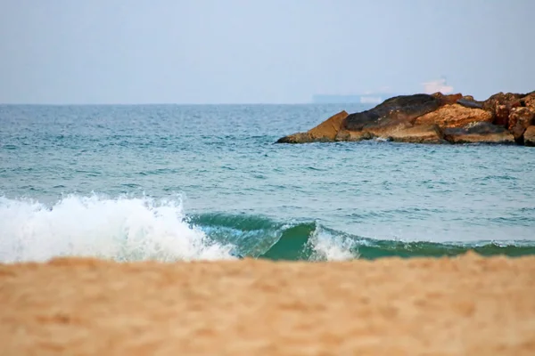 De Middellandse Zee in Ashkelon National Park, Israël — Stockfoto