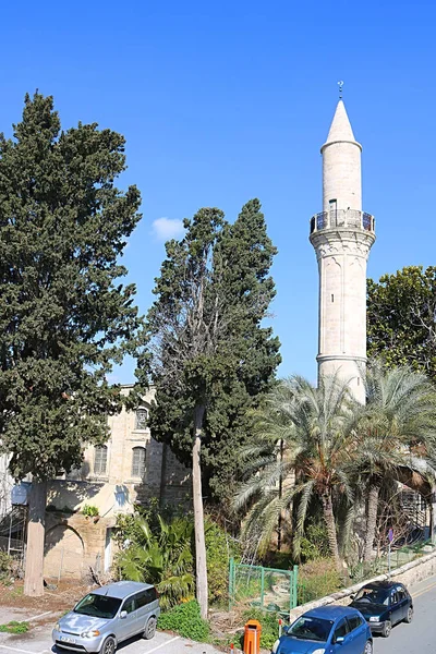 LARNACA, CYPRUS - MARCH 06, 2019: The Grans Mosque, Djami Kebir as it is called — Stock Photo, Image