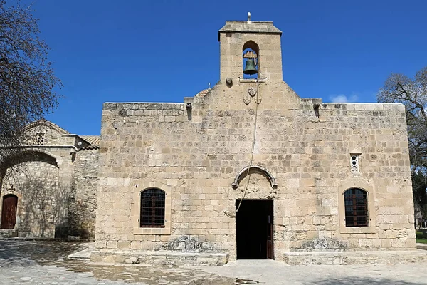 Kostel Panayia Angeloktisti ve vesnici Kiti nedaleko Larnaka, Kypr — Stock fotografie