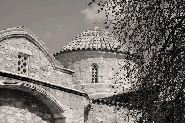 Igreja de Panayia Angeloktisti em Kiti aldeia perto de Larnaca, Chipre — Fotografia de Stock