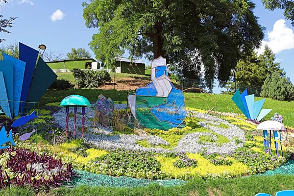 키예프, 우크라이나 - 7 월 13, 2019: 6 월 14- 7 월 28 스피보체 극 꽃 전시회 이름으로 "꽃 헬라스" — 스톡 사진