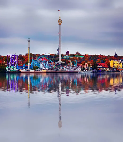 Stockholm Sweden October 2013 Amusement Park Grona Lund Stockholm Sweden — Stock Photo, Image