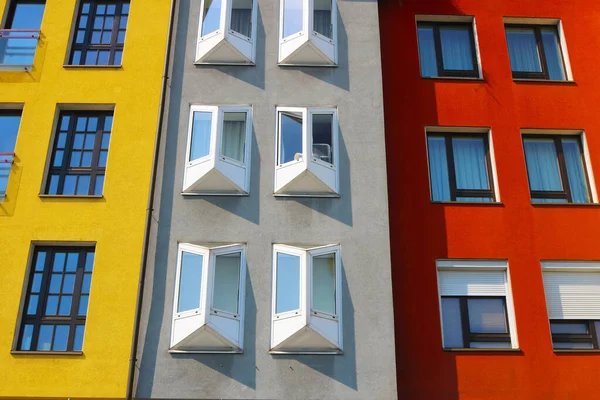 Edifício Colorido Rua Mikulasska Bratislava Eslováquia — Fotografia de Stock