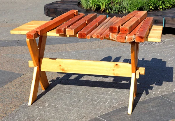 Processed Blanks Vintage Wooden Furniture Wooden Table — Stock Photo, Image