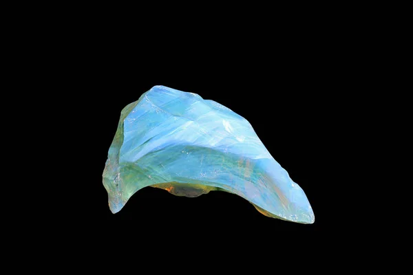 Непрозрачный Голубой Минерал Полосатой Структурой — стоковое фото