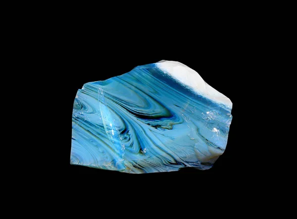 Opaque Blue Mineral Streaky Structure — Stock Photo, Image