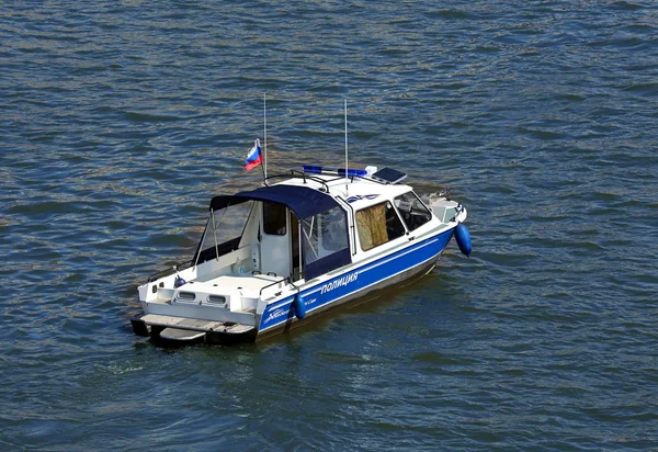 Moskau Mai Polizeipatrouillenboot Für Den Transport Kleiner Ladungen Und Passagiere — Stockfoto