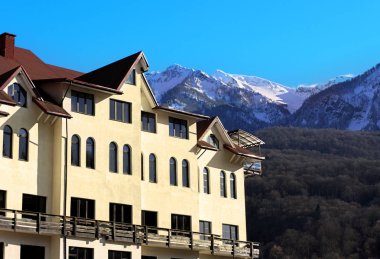 Bir arka plan Dağları'nın konut ev