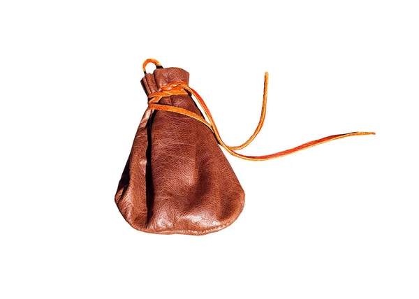 Handmade leather wallet — Stock Photo, Image