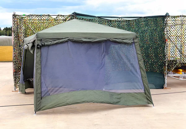 Small army tent — Stock Photo, Image