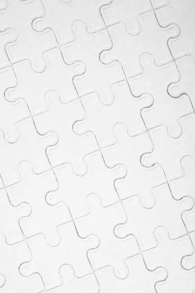 White jigsaw puzzle — Stock Photo, Image